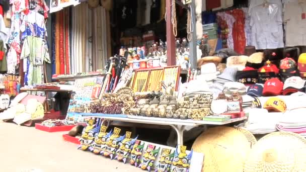 Shopping Area Near Great Wall of China — Stock Video